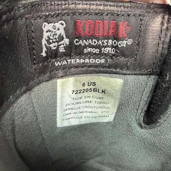 Kodiak‎ Alcona Waterproof Black Leather Motorcycle Boots Womens Size 6 - Picture 2 of 10